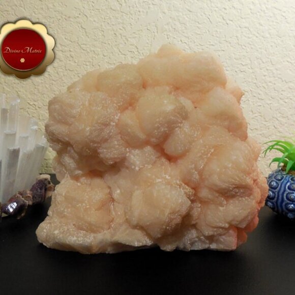 7 lb Large Peach Stilbite, Stilbite Cluster, Crystal Cluster - Picture 1 of 5